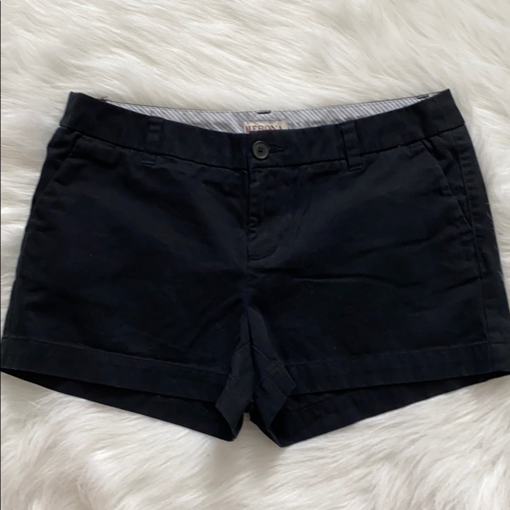 Target Merona Mid Rise Black Chino Shorts